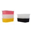 Caixa de embalagem estilo japonês retangular oval caixa deliciosa descartável filme de película para talheres coloridos take-out aquecimento e selagem