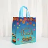 Bolsa Laminada de Diwali Bolsa de Tote con Estampado Festivo Bolsa para Empaque de Fiesta Impermeable Bolsa para Llevar al Por Mayor Tela No Tejida