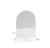 Letrero de mesa acrílico transparente en blanco con forma de arco para boda DIY fiesta fiesta de cumpleaños tarjeta de asiento tarjeta de mesa boda