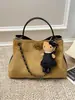 Bolso Bandolera de Gran Capacidad Bolso Cubo Escarchado para Mujer 2025 Nuevo Cadena Pequeña Fragancia Transfronterizo Elegante Bolso de Hombro Individual Cruzado
