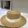 Chapéu de Palha Estilo Old Money para Férias na Praia de Verão, Chapéu de Sol Respirável Vazado Tecido à Mão em Palha, Chapéu de Sol para Exterior
