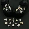 Acessórios com furo para corrente, charmosos DIY para sapatos, acessórios de alta qualidade, flor de pérola para sapato, fivela de sapato removível