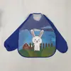 Comercio exterior abrigo infantil anti-vestir completamente impermeable bebé bebé EVA desechable ropa de arroz delantal babero ropa para pintar