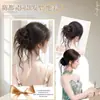 Diadema de Moño de Seda para Artistas de Maquillaje Femeninas, Mismo Estilo de Recogido con Pinza para Moño de Bigotes de Dragón, Moño Naturalmente Esponjoso