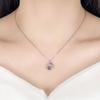 Jingdong Taobao baleia romântica nascida com você colar brinco pulseira definir mulheres luz luxo nova baleia pendente clavícula corrente