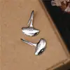 Pendientes de Plata de Ley S925 con Forma de Hoja de Ginkgo para Mujer, Estilo Coreano, Frescos y de Moda, Pendientes de Hoja Estilo Bosque, Regalo para Novia