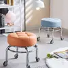 Taburete pequeño con ruedas, taburete bajo, taburete de rodaje silencioso, taburete para caminar para niños, taburete de manicura, taburete de pedicura, taburete para cambiarse de zapatos, herramienta para el cuidado infantil