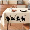 Mantel de Dibujos Animados, Impermeable, Resistente al Aceite, No Lavable, Anti quemaduras, Mantel de Estilo Nuevo, Lujo Ligero, Atmósfera de Gama Alta, Mantel para Mesa de Café en Casa