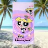 Toalla de Playa de Microfibra de Las Chicas Superpoderosas Secado Rápido y Absorbente de Agua Toalla de Baño para Nadar Infantil Portátil para Viajes Tamaño Grande