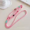 Funda para Teléfono Móvil con Costuras Bicolor, Correa Cruzada para Hombro, Correa de Bolso Creativa, Cadena Antiperdida de Color de Alto Contraste, Correa Lanyard Universal
