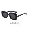 GLAZZY2023 Nuevo Estilo Gafas de Sol Cuadradas Estilo Europeo y Americano Personalidad Moderno Simple Color Macarrón Gafas Moda Gafas de Sol INS para Mujer