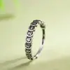 Anel Simples Estilo Vintage de Prata S925 Rei Cervo Dourado para uma Vida de Riqueza - Anel de Celebridade da Internet do Tiktok Feminino