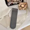Calcetines holgados de color liso con rayas verticales básicos para otoño e invierno, calcetines versátiles de algodón puro estilo japonés para mujer, calcetines de uso diario, venta al por mayor desde Zhuji