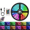 Venda Direta Transfronteiriça Fita de LED de Baixa Tensão 5V 2835RGB Kit de Fita de LED Tira de LED USB Luz de Fundo para TV
