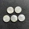 Accesorios de piedras sueltas 10 mm 15 mm 20 mm malaquita natural, cornalina, concha blanca, discos planos redondos de doble cara de ágata roja