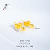 Pu Zuoqiang Conservación del Color Plata S925 Chapado en Oro Método Antiguo Bolas Redondas Doradas Pendientes Simples Elegantes Versátiles Estilo Frío Pendientes