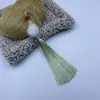 Recordando a Xiangfei Bola de Pelo de 12 cm Borla con Cuentas Colgante de Traje Antiguo Accesorios Hanfu Cheongsam Manualidades Accesorios de Vestimenta