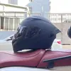 Casco Grande para Cola de Motocicleta Jie Kai Casco Integral Se Puede Equipar con Auriculares Bluetooth para Hombres Conducción de Motocicleta Eléctrica en Todas las Estaciones Seguridad