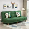 Sofá cama moderno en forma de L para apartamento pequeño, sofá largo de doble uso integrado, en stock, cama plegable doble