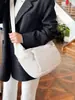 Bolsa de Hojaldre Casual Nueva Primavera 2025 Estilo Japonés Gran Capacidad Bolso de Hombro Cruzado para Mujer Bolsa para Clase y Viaje