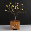 Ciruelo en Maceta Interior Perfumado Ciruelo de Invierno Bonsái Ciruelo Rojo Pila Vieja Balcón Patio Plantas Resistentes al Frío Fáciles de Cultivar