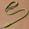 Cordón para Colgante Ajustable de Doble Color Hecho a Mano con Alambre Envuelto, Corona Incrustada con Micro-Latón y Bucle de Nudo Perfecto para Hombres y Mujeres