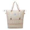 Bolsa de equipaje de viaje expandible portátil, Bolsa para maternidad con estampado de pájaros de palabras en tela Oxford, Bolsa de almacenamiento, Bolsa de gran capacidad para viaje de negocios
