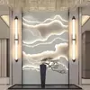 Lámpara de pared minimalista y lujosa para mesita de noche, con un toque de alta gama, adecuada para hoteles, clubes, vestíbulos, pasillos y paredes de fondo, con elementos de tela