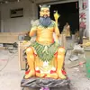 Estátua de Deus dos Três Imperadores Shennong Grandes Imperadores Placa Baguá Grande Mestre Gufuxi Estátua de Buda de Resina 48cm 1.46m