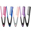 Peine de pelo liso con clip en forma de V Wan Mei, peine de férula para recortar el cabello, peine de peluquería, suministros para barbería