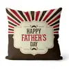 Regalo para el Día del Padre Cojín de Mesita de Noche Dibujo Animado Ilustración Padre-Hijo Almohada de Cama Cojín Decorativo para Sofá del Hogar Dropshipping