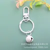 Clip de Hebilla de Puerta con Cubierta de Campana Llavero de Joyería DIY Hebilla Colgante Clip de Anillo de Llave Pintura Metálica Anillo de Anillas para Carpeta de Hojas Sueltas