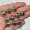 Retro Xizang Silver Cuadrado Barril Cuentas Cuatro Bestias Divinas DIY Wen Jugar Cuerda de Mano Cuerda Accesorios de Collar Aleación Étnico Dados
