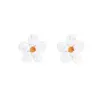 Brincos Flor Pérola Retrô Barrocos Leve Luxo Elegante High-end Brincos Femininos Outono Inverno Novo Joia de Orelha Celebridade da Internet
