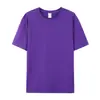 180g 26 fio de algodão fino de alta contagem grupo de costura fina linha de costura fina imprimível Marca rosa gola redonda camisa de atividade publicitária Camiseta