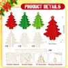 Rompecabezas 3D Navideño personalizado Árbol de Navidad, Decoración de mesa para fiesta navideña en casa de madera DIY