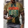 Nova camiseta impressa 3D flexível de artesanato de melhor venda em e-commerce transfronteiriço, jaqueta masculina de manga curta estilo rua, fabricantes diretos