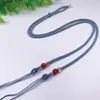 Cordão de Contas Dzi de 2,5mm Pode Ser Usado na Horizontal e na Vertical para Usar Corda para Clavícula Halter para Homens e Mulheres Brinquedo de Jade Ajustável DIY Colar com Pingente