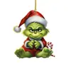 Pendente de Bebê Grinch 2D Novo Transfronteiriço Decoração de Natal Decoração de Árvore de Natal Pingente de Acrílico