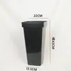 Cubo de Flores de Plástico Rectangular Grande para Flores Secas y Frescas, Anticaídas, Almacenamiento Personalizado