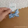 Faixa de Cabeça Original Doce para Crianças Bebê Estilo Étnico Azul Claro Bordada Laço Pequeno Mini Faixa de Cabeça Elástico de Cabelo Corda de Cabelo