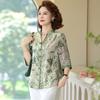 Moda Estilo Occidental Top de Madre Ropa de Moda para Mujer Ropa para Suegra talla grande Casual Ropa de Verano para Mujeres de Mediana Edad y Mayores Mujeres