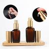 Botella atomizadora de niebla fina para té 100 ml 30/50 ml Botella de emulsión de presión Cuadrada Botella de aceite esencial Dividida en botellas