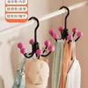 Gancho de Seis Garras Doméstico Gancho Giratório 360 Hanger para Pijama Suspensório Lingerie Chapéu Bolsa Gancho de Armazenamento
