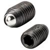 Grau 12.9 hexágono soquete posicionamento talão parafuso cabeça esférica mola êmbolo de vidro talão conjunto medidor parafuso M3 / M4 / M5