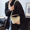 Bolso Sencillo y Elegante, Bolso de Mano Tipo Dumpling de Color Sólido Retro para Mujer, Nuevo Bolso de Hombro Casual 2025, Bolso Cruzado Versátil