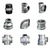 Conexiones de Tubería Galvanizadas por Inmersión en Caliente de Hierro Maleable, Conectores de Tubería de Agua, Codos Galvanizados Roscados de 1/2 Pulgada y 3/4 de Pulgada, Conexiones de Tubería de Bomberos de Hierro Maleable al por Mayor
