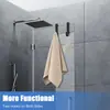 Gancho para puerta de vidrio de baño, Gancho para ropa, Gancho doble de baño sin perforaciones, Gancho para toalla de baño, Gancho para toalla de baño para cuarto de ducha