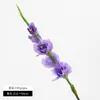 Flor de Gladiolo Artificial con Tacto Realista para Fondo de Fotografía, Accesorio de Decoración de Boda, Flor Falsa de Tallo Único para Mesa de Café