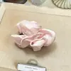 Pinza de plátano con volantes brillantes extragrande para mujeres, estilo primavera/verano, adecuado para peinados de moño o cola de caballo